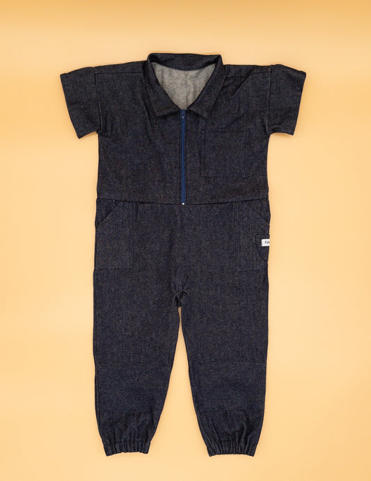 R3EADY TO PLAY Long Denim Jumpsuit